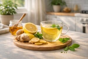 Lemon And Ginger Tea